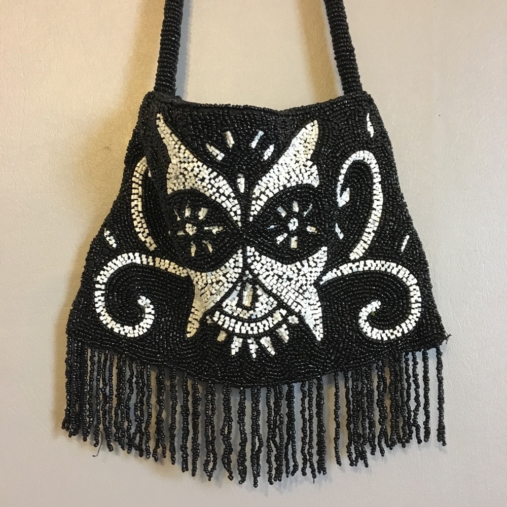 Vintage Beaded Cat Purse - Picture 1 of 3